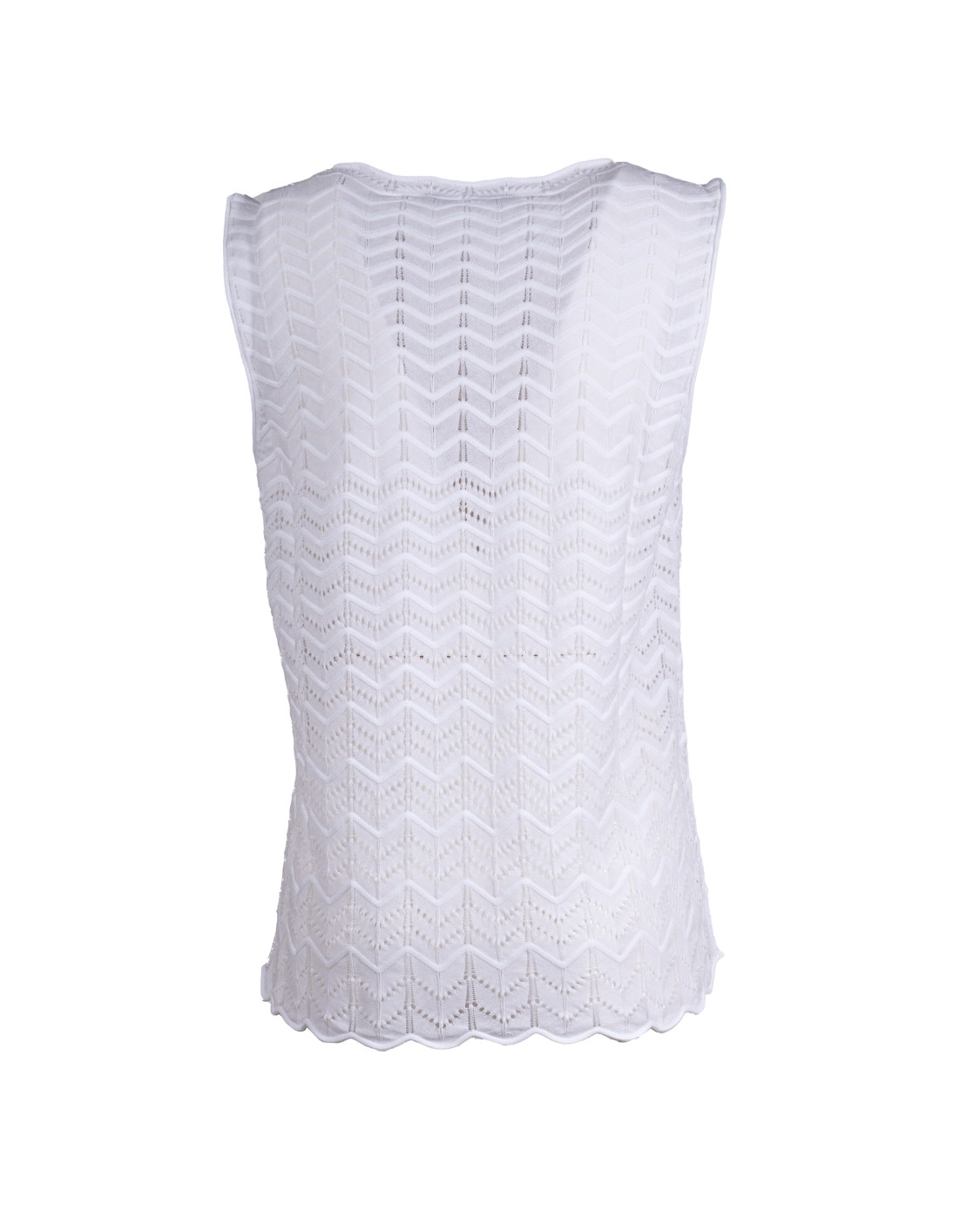 shop D.EXTERIOR  Canotta: D Exterior canotta effetto crochet.
 Senza maniche.
Girocollo.
Composizione: 52% Cotone, 35% Viscosa, 6% Poliestere. 
Made in Italy.. 60329-1BIAN number 6667280